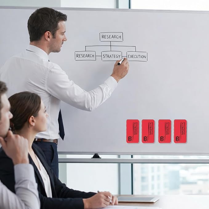 OWLKELA 8Pcs Whiteboard Erasers, Magnetic Dry Erase Eraser Ideal - Image 6