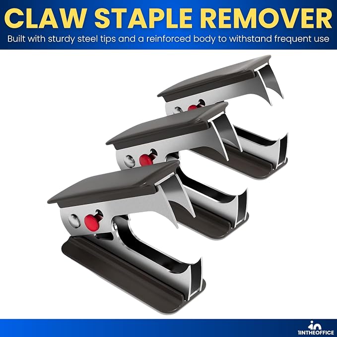 1InTheOffice Staple Remover, Claw Staple Remover, Staple Remover Tool, "6 Pack" - Image 2