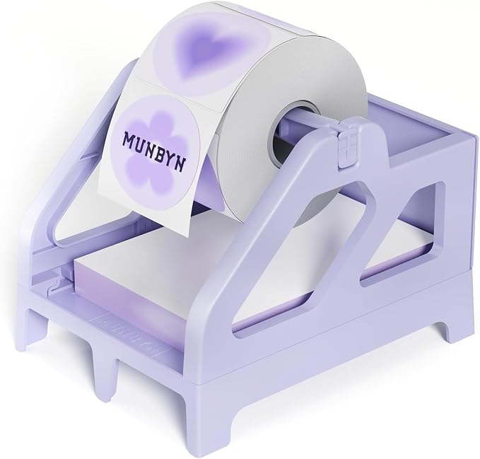 MUNBYN Label Holder for Rolls and Fan-Fold Labels, Desktop Thermal Printer by MUNBYN