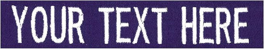 Custom Uniform Name Tapes Solid Colors. Purple Fabric, 4 Inch Sew on by NORTHERNSAFARI