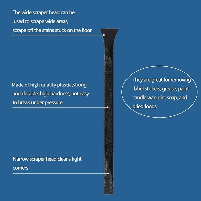 Car Detailing Tools Scraper Small Plastic Scraper Tool, Used in Narrow Spaces - Image 7