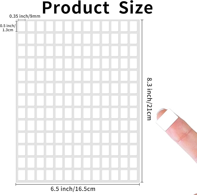 3040 Pcs Matte Small White Labels Stickers Blank Labels Removable Price Tags - Image 2