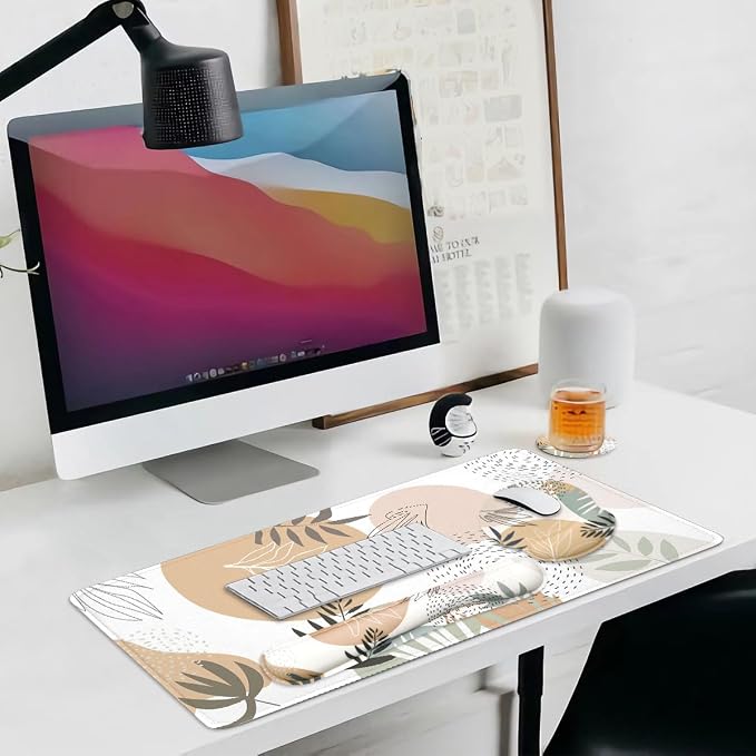 4-in-1 Gaming Mouse Pad Wrist Support Set，Desk Pad + Mouse Pad - Image 6
