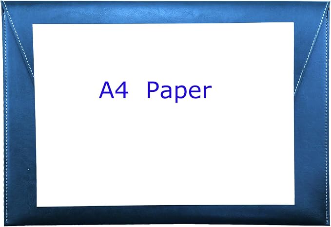 PU Leather A4 File Folder Large Document Holder Waterproof Envelope Folder Case - Image 4