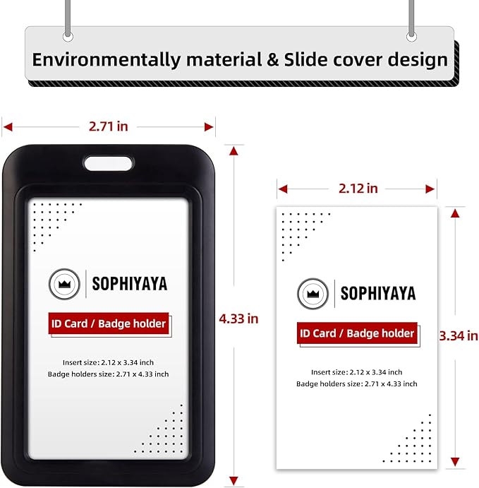2 Pack Sliding Badge Holder - Image 2