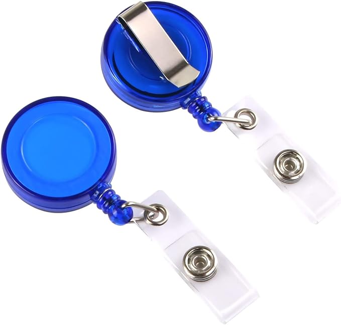 JANYUN 50 Pcs Retractable Badge Reels Clip Holders - Image 3