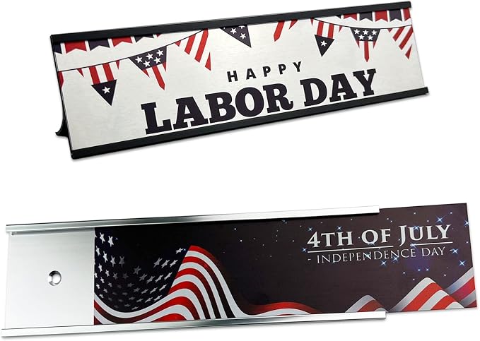 2" x 8" Personalized Aluminum Name Plates by Unknown