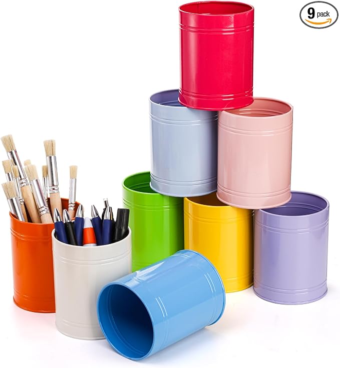 Tlence 9 Pack Metal Pen Holders by Tlence