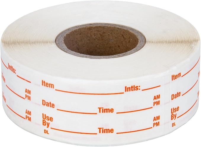 L LIKED 500 Stickers Use by 1 x 2 Inch Dissolvable Food Storage Labels by LLIKED