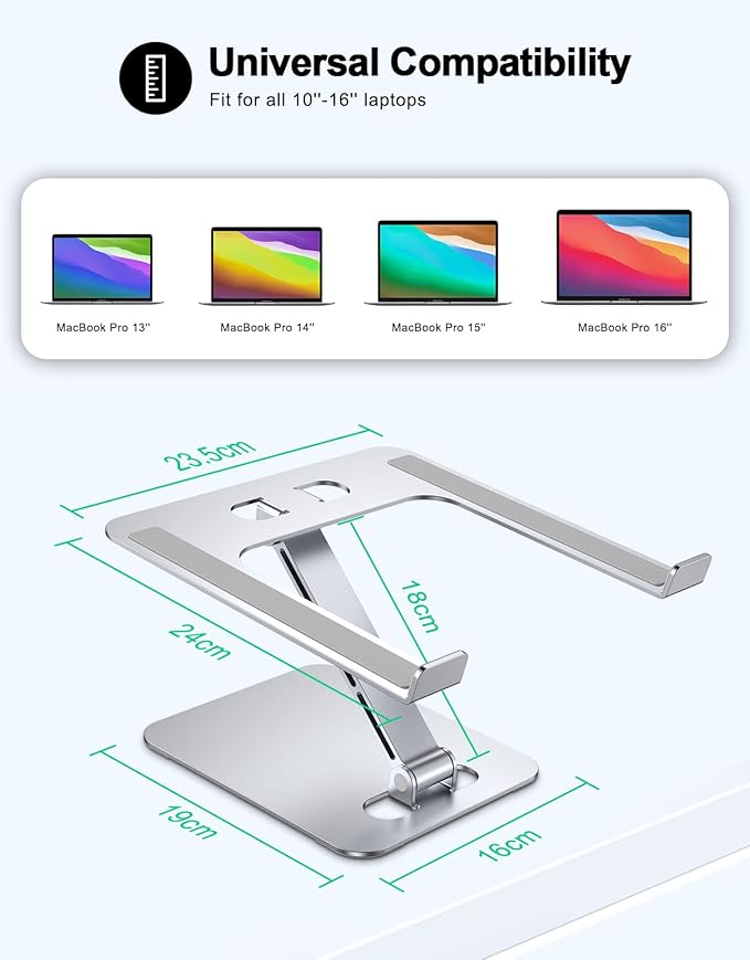 RIWUCT Foldable Aluminum Alloy Laptop Stand - Image 5