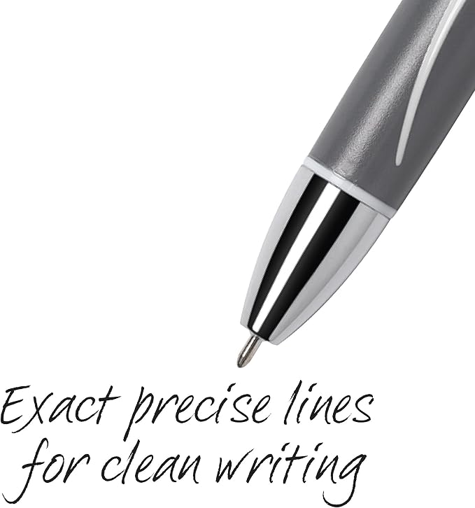 BIC Glide Exact Black Retractable Ballpoint Pens, Fine Point, 12-Count Pack - Image 9