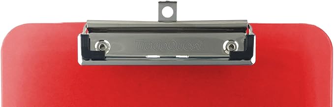 Trade Quest Plastic Clipboard Transparent Color Letter Size Low Profile Clip - Image 3
