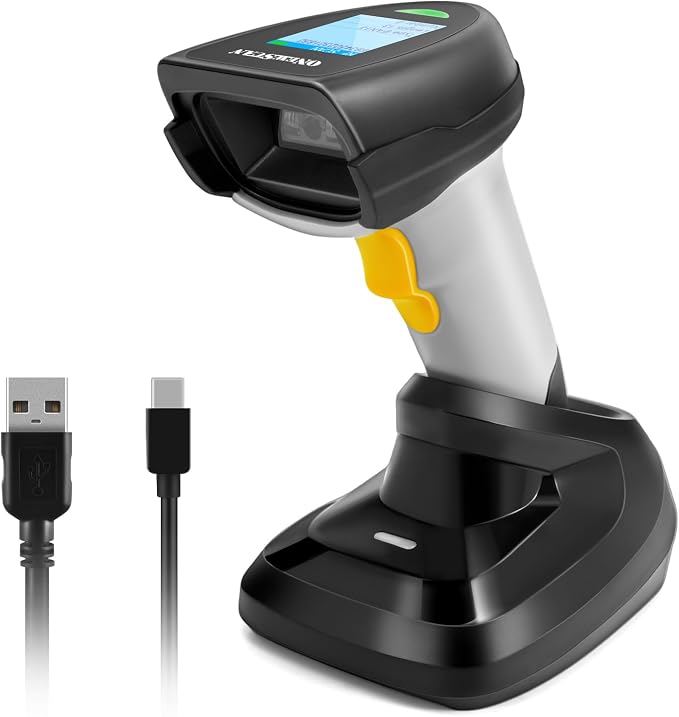 Barcode Scanner Wireless, ONEWSCAN 1D CCD Barcode Reader by ONEWSCAN