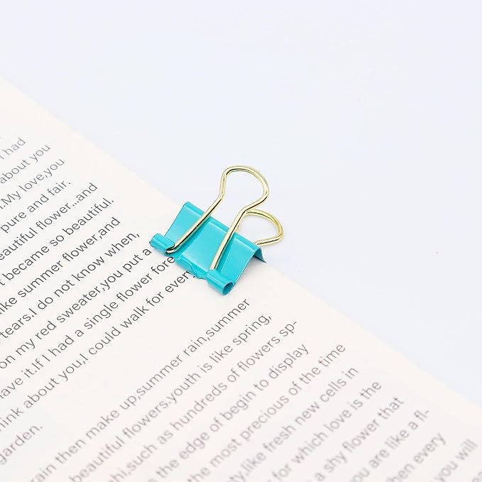 Binder Clips, Mini Paper Clip, Small Paper Clamps 15mm, 100 Pack Micro Size - Image 4