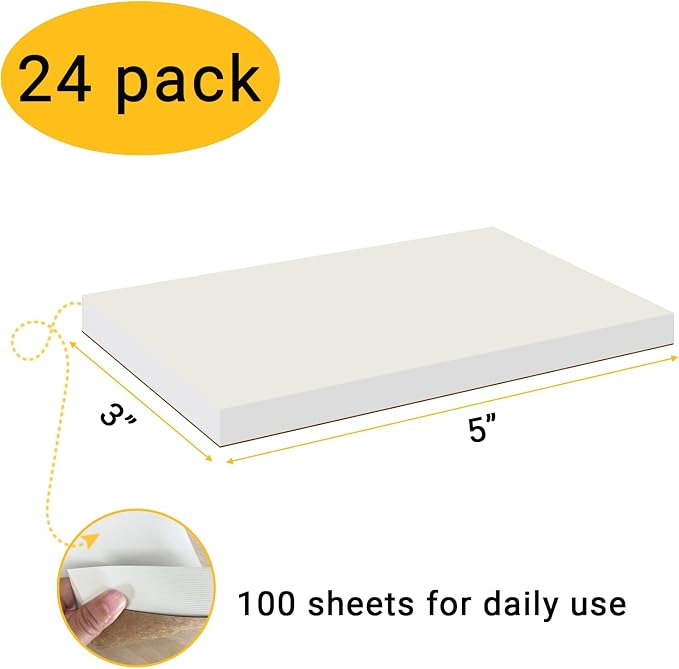 24 Pack 3X5 Inch Memo Pads, Writing Pads/Scratch Pads, Small Blank Notepads - Image 2
