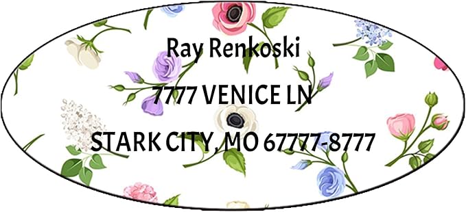 Made in USA Custom Return Address Stickers Labels Customized Mailing Label by HOOKAH+SUN