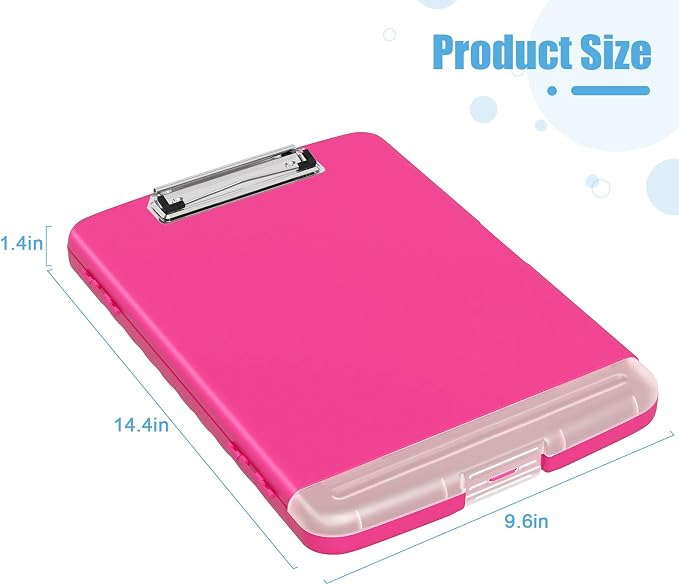Hongri Clipboard with Storage with Pen Holder, Folder Nursing Clip Board 8.5 x - Image 4