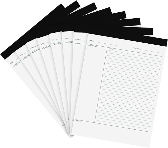 PerKoop 8 Pcs Writing Note Pads Notes System 8.5 x 11 Inches College Ruled by PerKoop