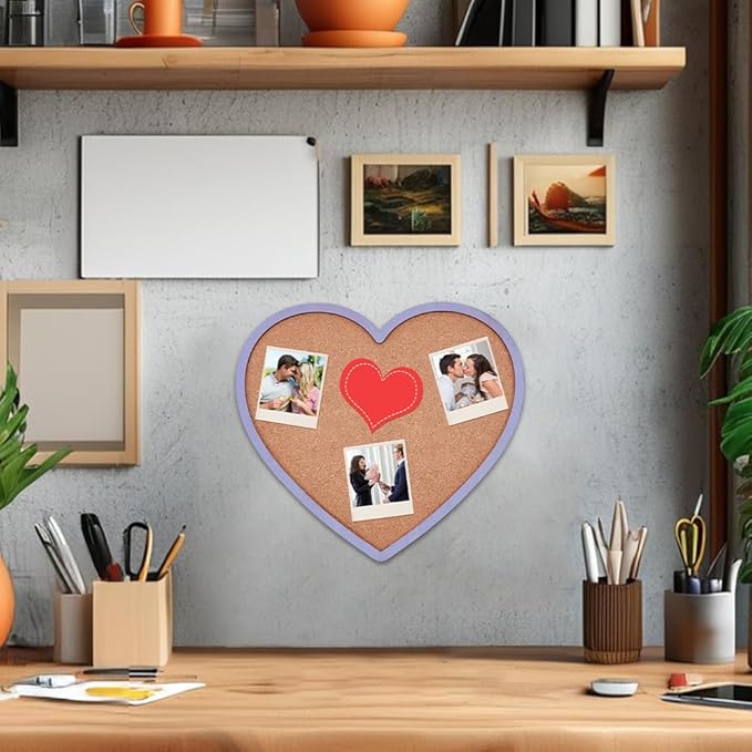 BENECREAT Purple Heart Pin Cork Board - Image 5