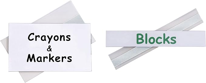 C-Line Self-Adhesive Label Holders, Top Load, 1 X 6 - Image 3