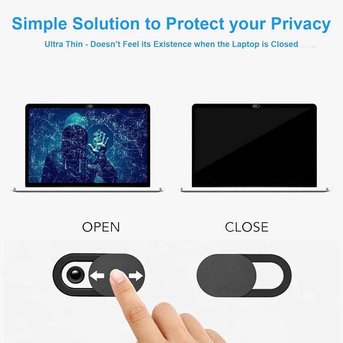 JOS Webcam Cover, 0.03 inch Ultra Thin Laptop Camera Cover Slide - Image 5
