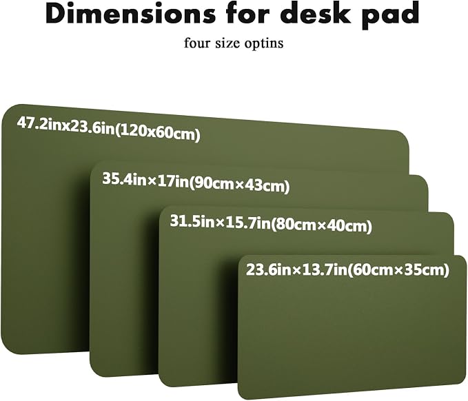 YSAGi Double-Sided Desk Pad, 31.5"x15.7"Leather Desk Mat, Eco Cork Desk Pad - Image 8