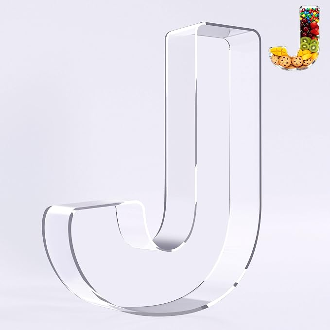 Ledido 10’’ Acrylic Letter Charcuterie Board Box, Reusable Fillable Serving Tray by Ledido