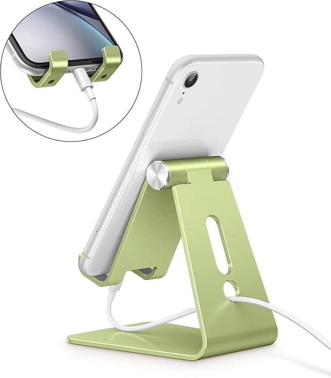 OMOTON Adjustable Cell Phone Stand, C2 Aluminum Desktop Phone Dock Holder - Image 6
