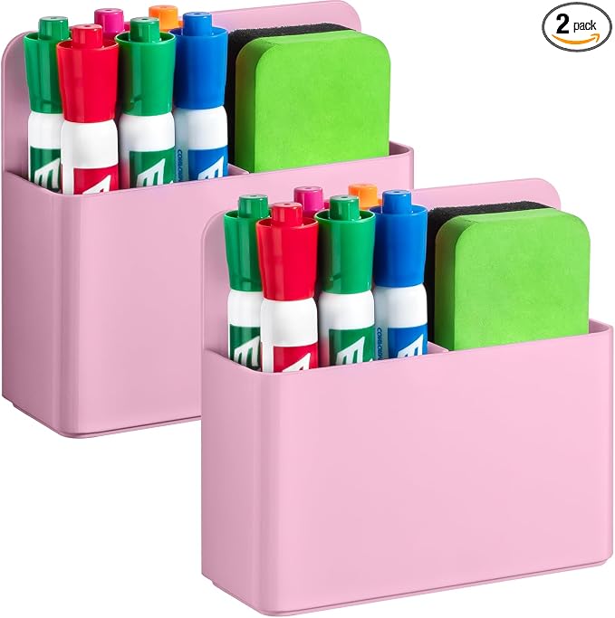 2 Pcs Magnetic Dry Erase Marker Holder by Banafich