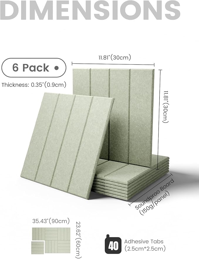 Fluxynara Felt Bulletin Board Tiles Large 36" x 24" Cork Board Alternative-6 - Image 2