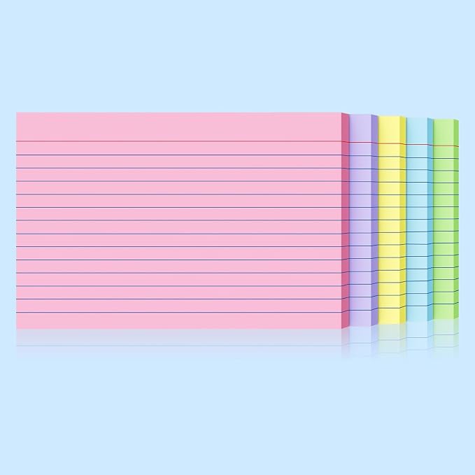 200 Count Index Cards 4x6 Inch, Colored Flash Card, Note Taking - Image 9