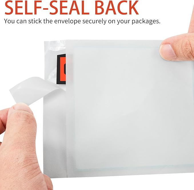 500 Pack 7.5 x 5.5 Inch Packing List Envelopes, Shipping Label Sleeves - Image 3