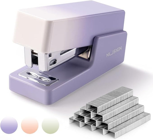 NUSIGN Mini Stapler with 830 Staples, Small Cute Desk Staplers, 25 Sheet by NUSIGN