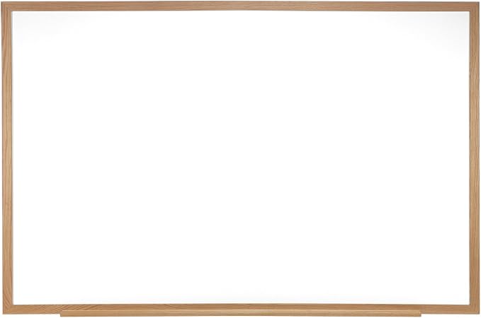 Ghent 2 x 3 Porcelain Magnetic Whiteboard, Wood Frame, 1 Marker, 1 Eraser by Ghent