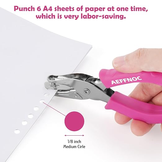 AEFFNOC Single Hole Punch, One Hole Puncher - Image 3