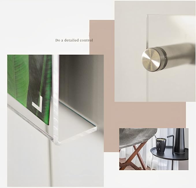 2-Pack 36" Acrylic Magazine Holder Vinyl Records Holder, Wall Display Floating - Image 5