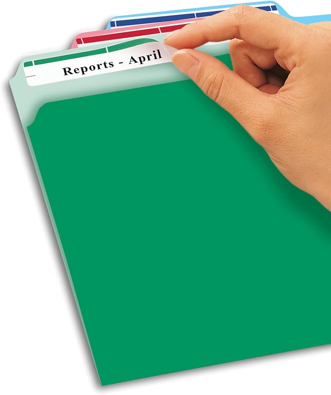 Avery File Folder Labels on 4" x 6" Sheets, Removable Adhesive, 2/3" x 3-7/16" - Image 3