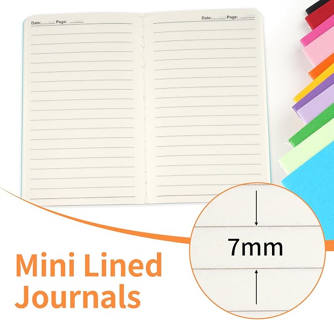 Hoiny 48 Pack Mini Pocket Notebook, 3.5 X 5.5 Inch Lined Small Journals - Image 4