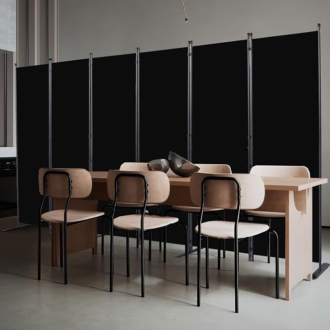 CHOSENM Room Divider, 6 Panel Folding Privacy Screens - Image 7
