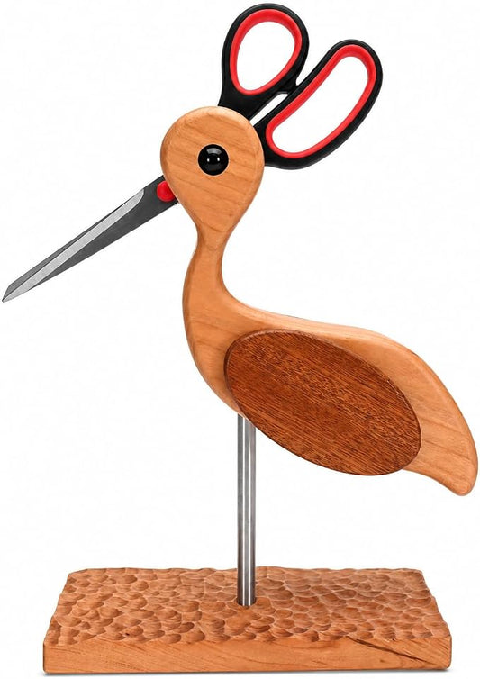 Wooden Sewing Scissor Holder Sewing Lover Gifts Sewing Room Decor | Crane by Unknown