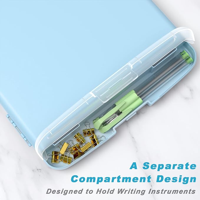 Rimilak Clipboard with Storage, 8.5 x 11'' High Capacity Clip Board, - Image 4
