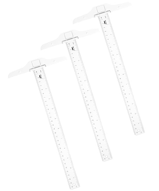 Mr. Pen- 12 Inches Plastic T Square Ruler, 3 Pack | Drafting T Square by MrPen