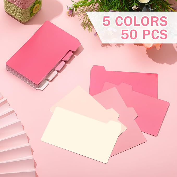 Harloon 50 Pack 3 x 5 Inch Index Card Dividers - Image 3