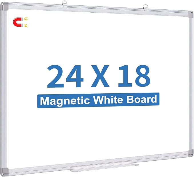 White Board Dry Erase, 24 x 18 inch Magnetic Dry Erase Board Whiteboard by TRIPOLLO