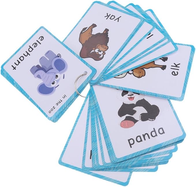 32 pcs Wild Animals Flashcards for Kids | Learning Cards & Montessori Pocket - Image 5