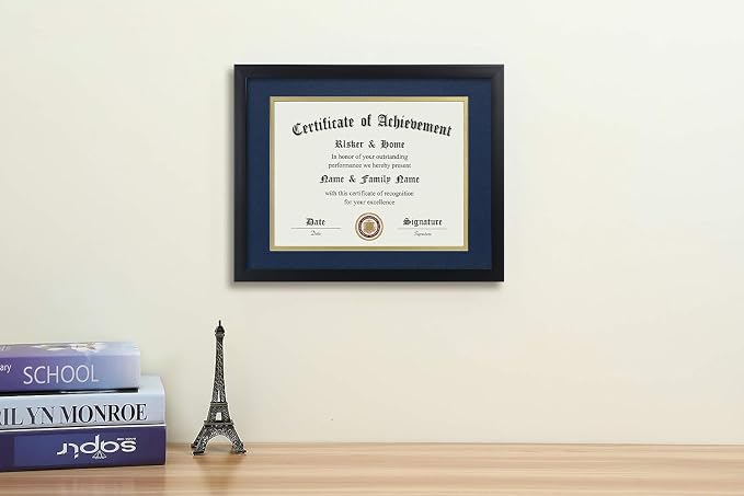 ELSKER&HOME 8.5x11 Certificate Frame Black - Image 6