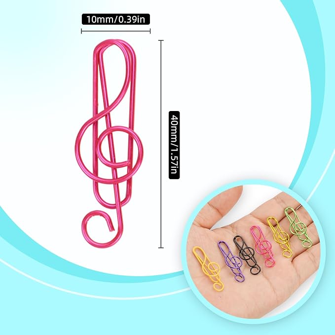 Paper Clips, Cute Paperclips Bookmarks Planner Clips, School/Office Supplies - Image 2