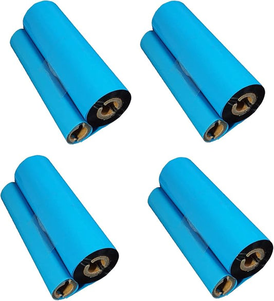 4 Rolls 4.33'' x 244' Premium Resin Enhanced Wax Ribbon, 110mm x 74m Black Thermal Transfer Ribbon, Desktop Barcode Thermal Label Printer Ribbons, 1/2'' Core, for Zebra GC, GK, GX, ZD & Eltron-DeskLoop Office