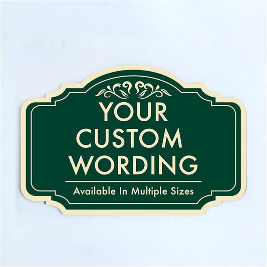 Personalized Green Outdoor Metal Sign, 30x24 In, Waterproof, USA Made by SpeedyOrders