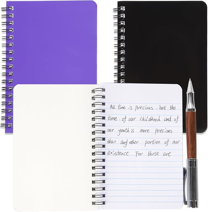 8Pack Small Spiral Notebook 4.2"x 6.1" Pocket Notepad | small notebook is easy - Image 2